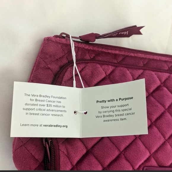 “VERA BRADLEY” Velvet Cosmetic Travel Organizer - Picture 4 of 11